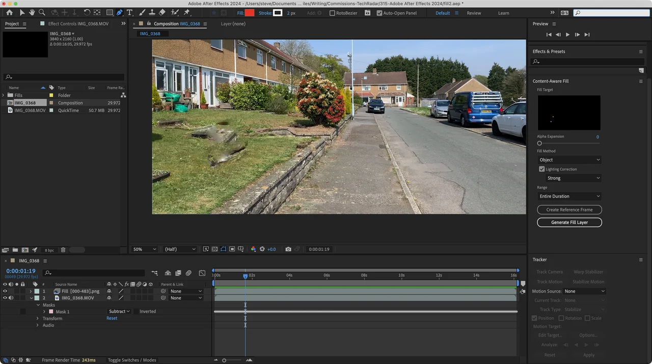 Adobe After Effects preview