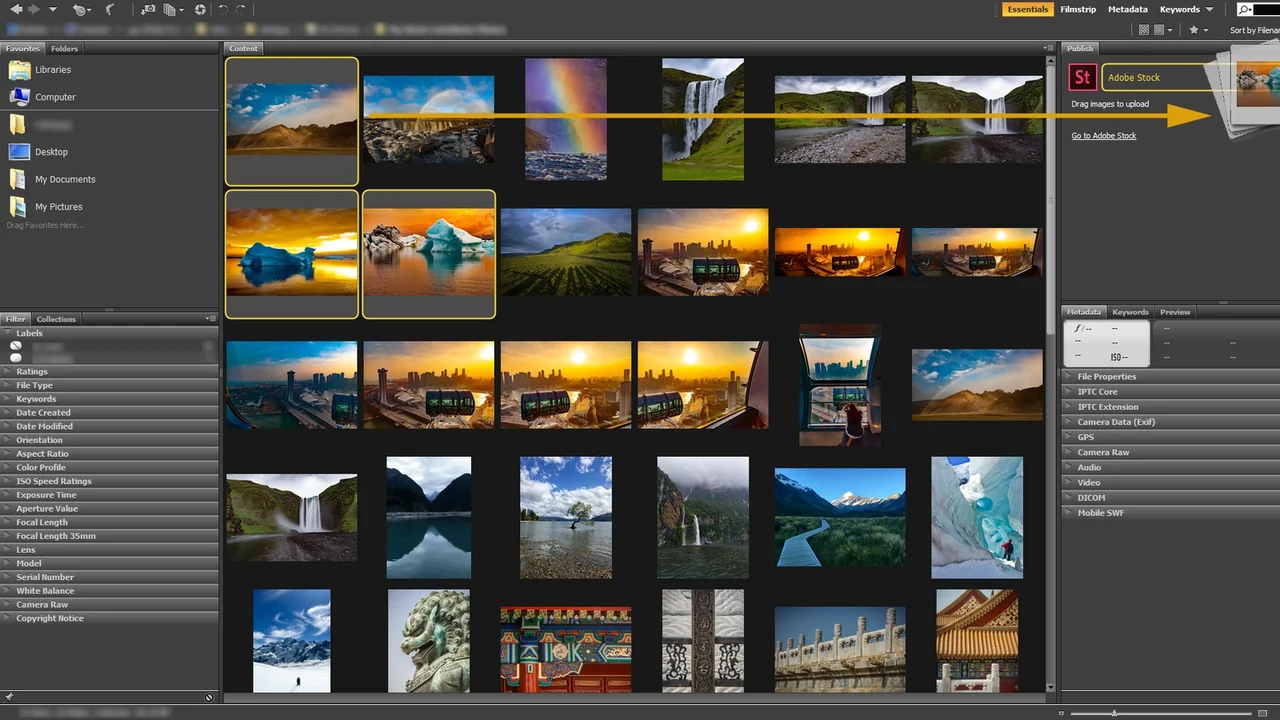 Adobe Bridge preview