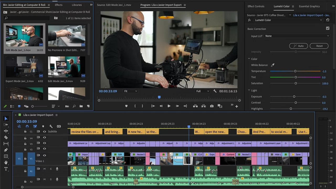 Adobe Premiere Pro preview