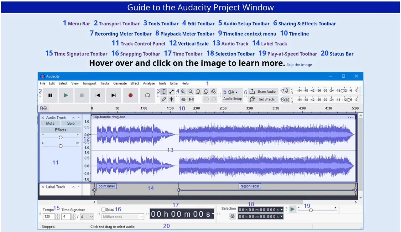 Audacity preview