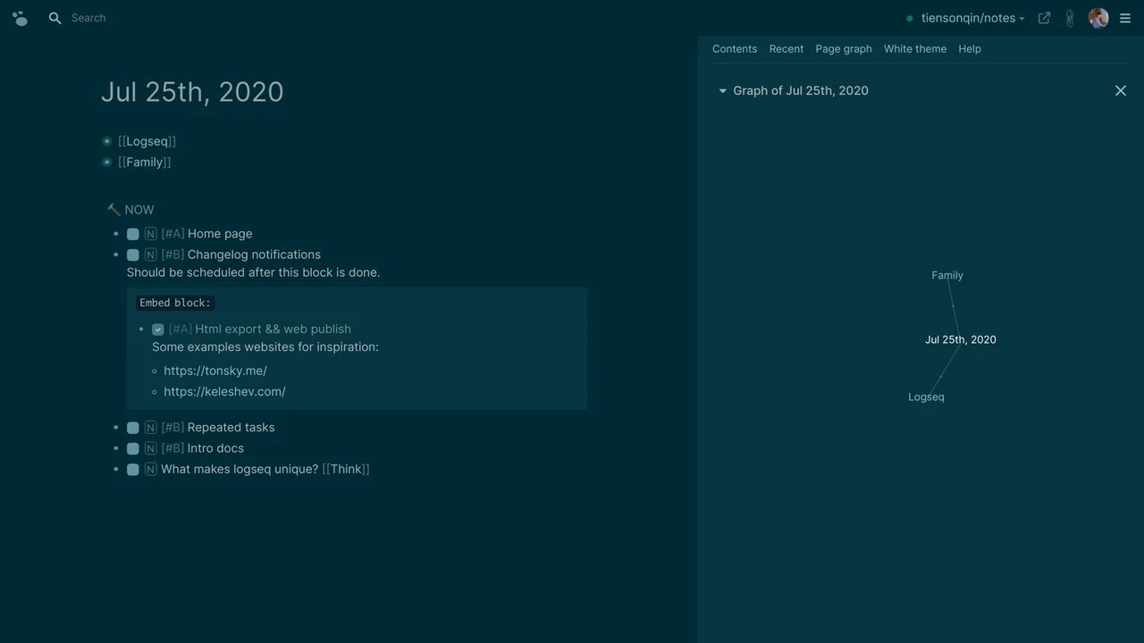 Logseq preview