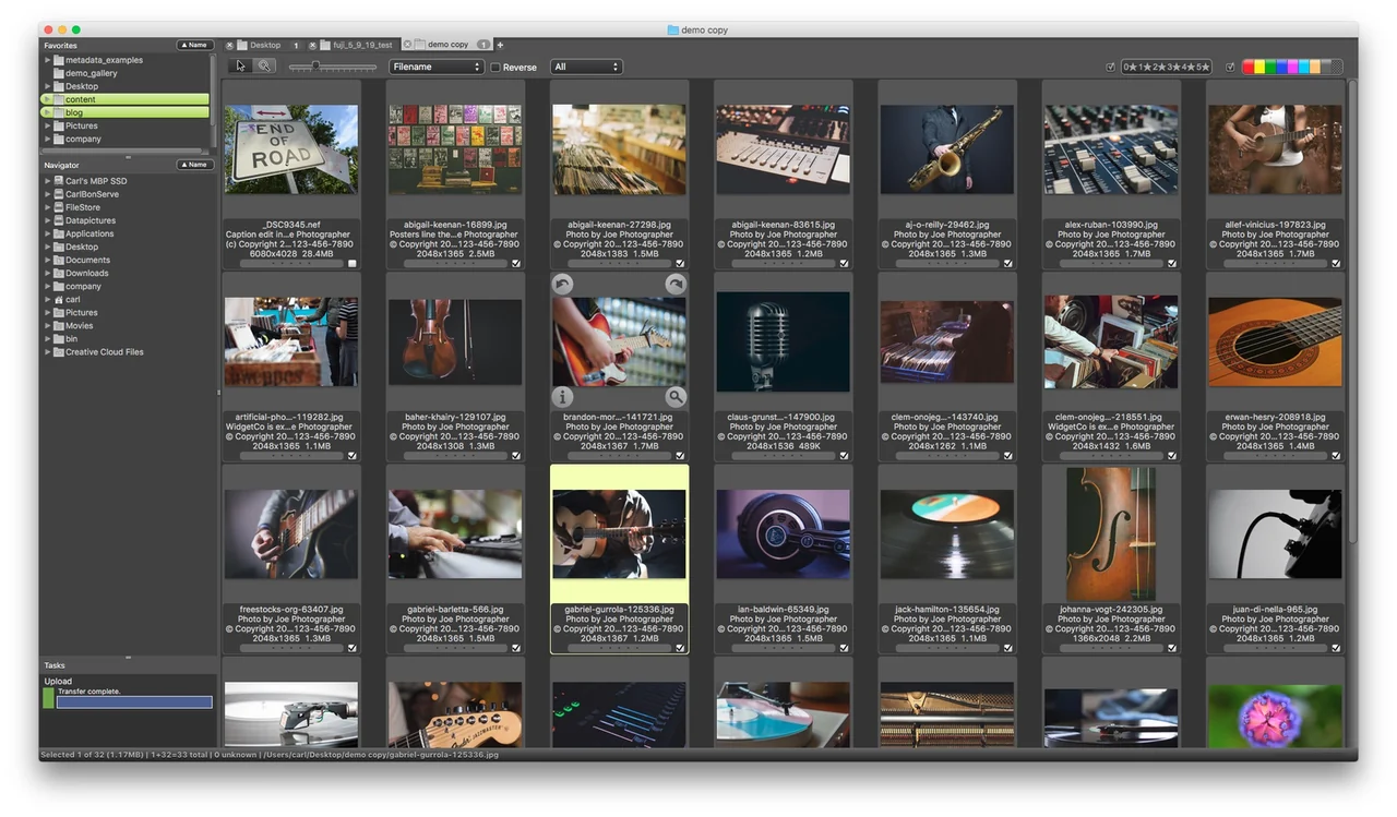 Photo Mechanic preview