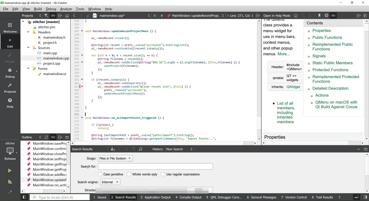 Qt Creator preview