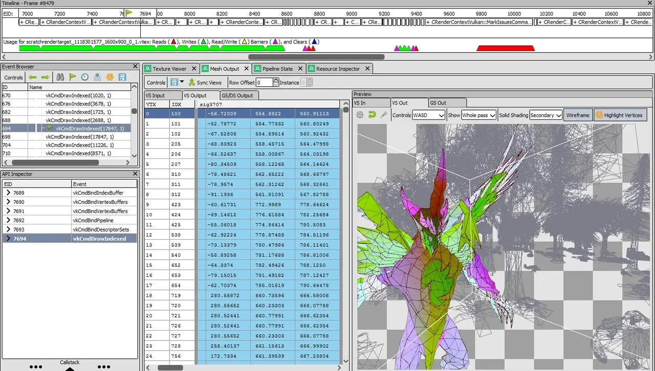 RenderDoc preview